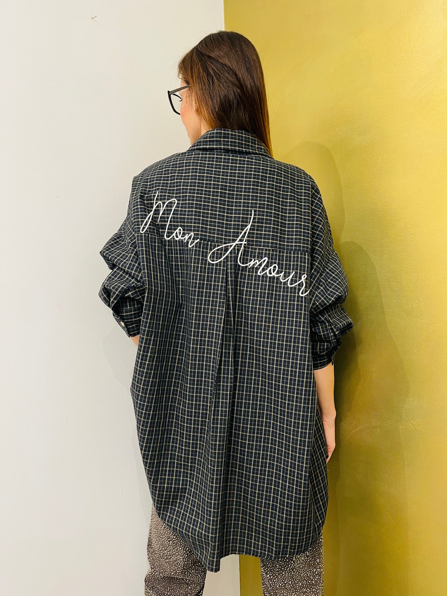 CAMICIA OVER CHECK MON AMOUR