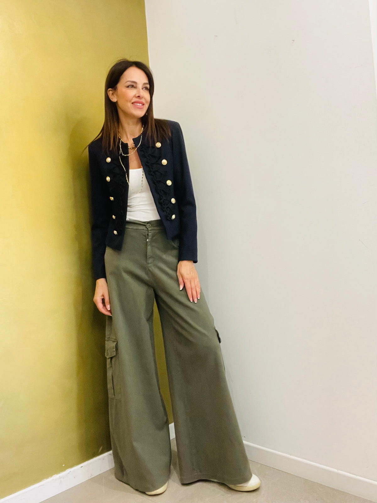 PANTALONE PALAZZO AMPIO CARGO