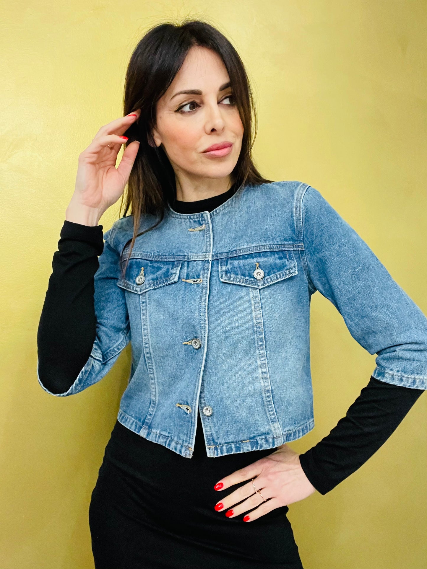 GIACCA JEANS CROP
