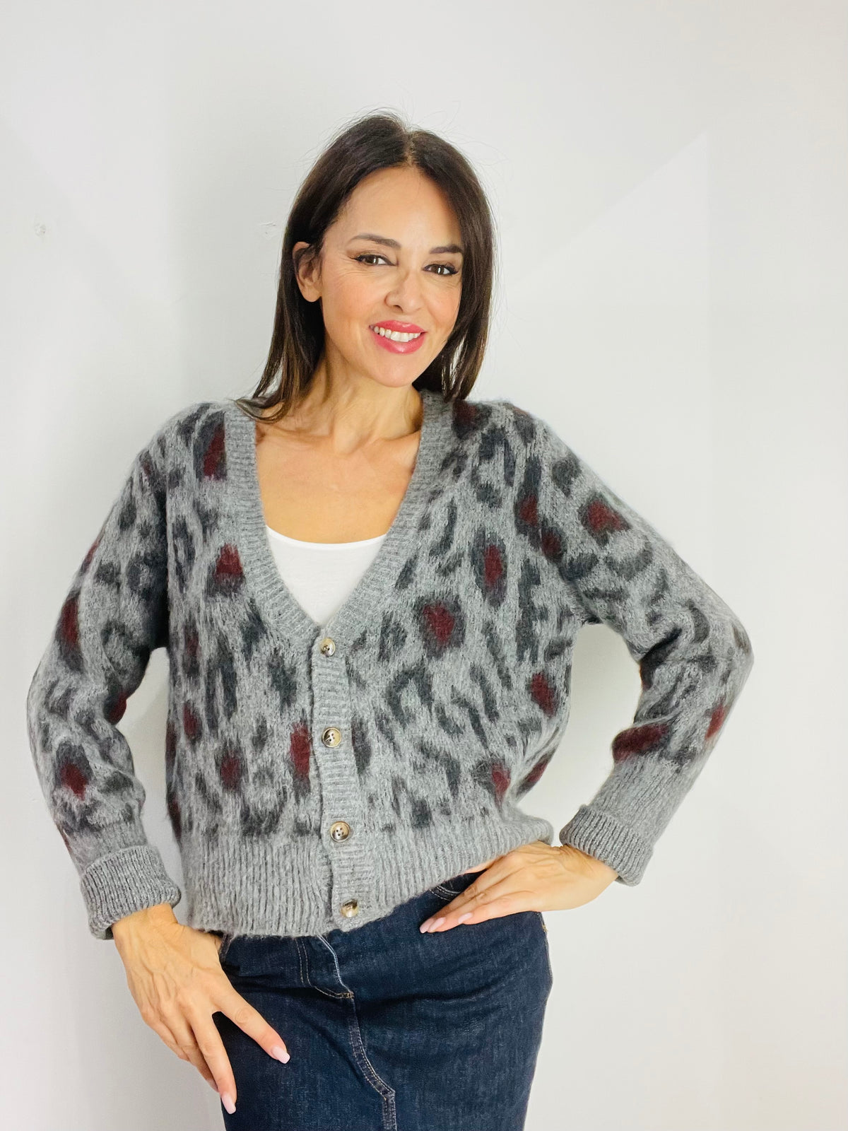 CARDIGAN MACULATO