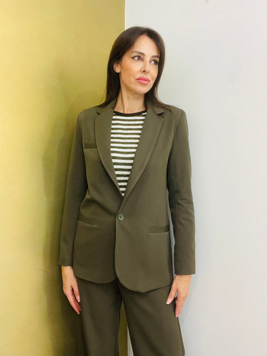 GIACCA BLAZER VERDE MILITARE