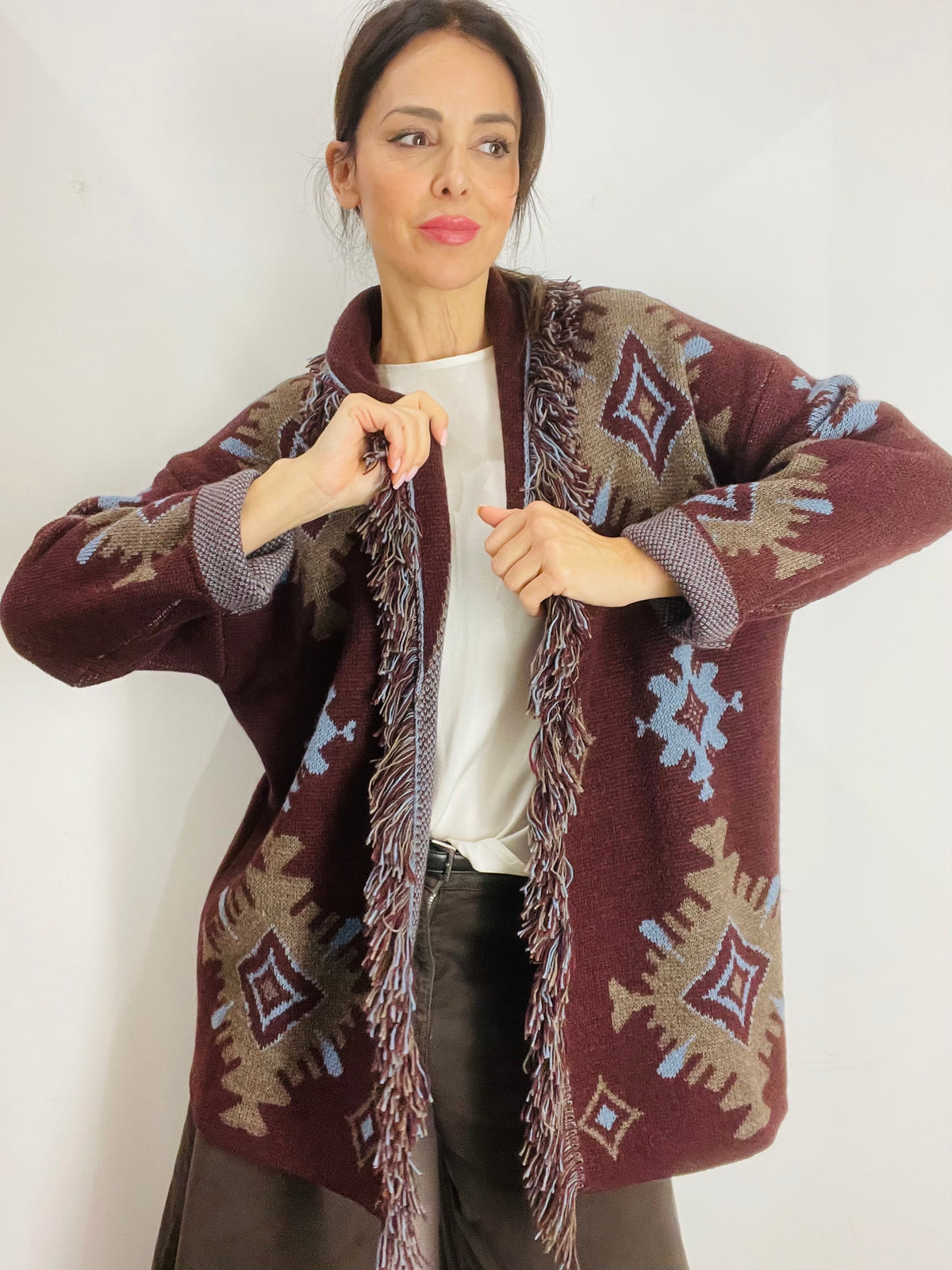CARDIGAN ALANUI CON CINTURA