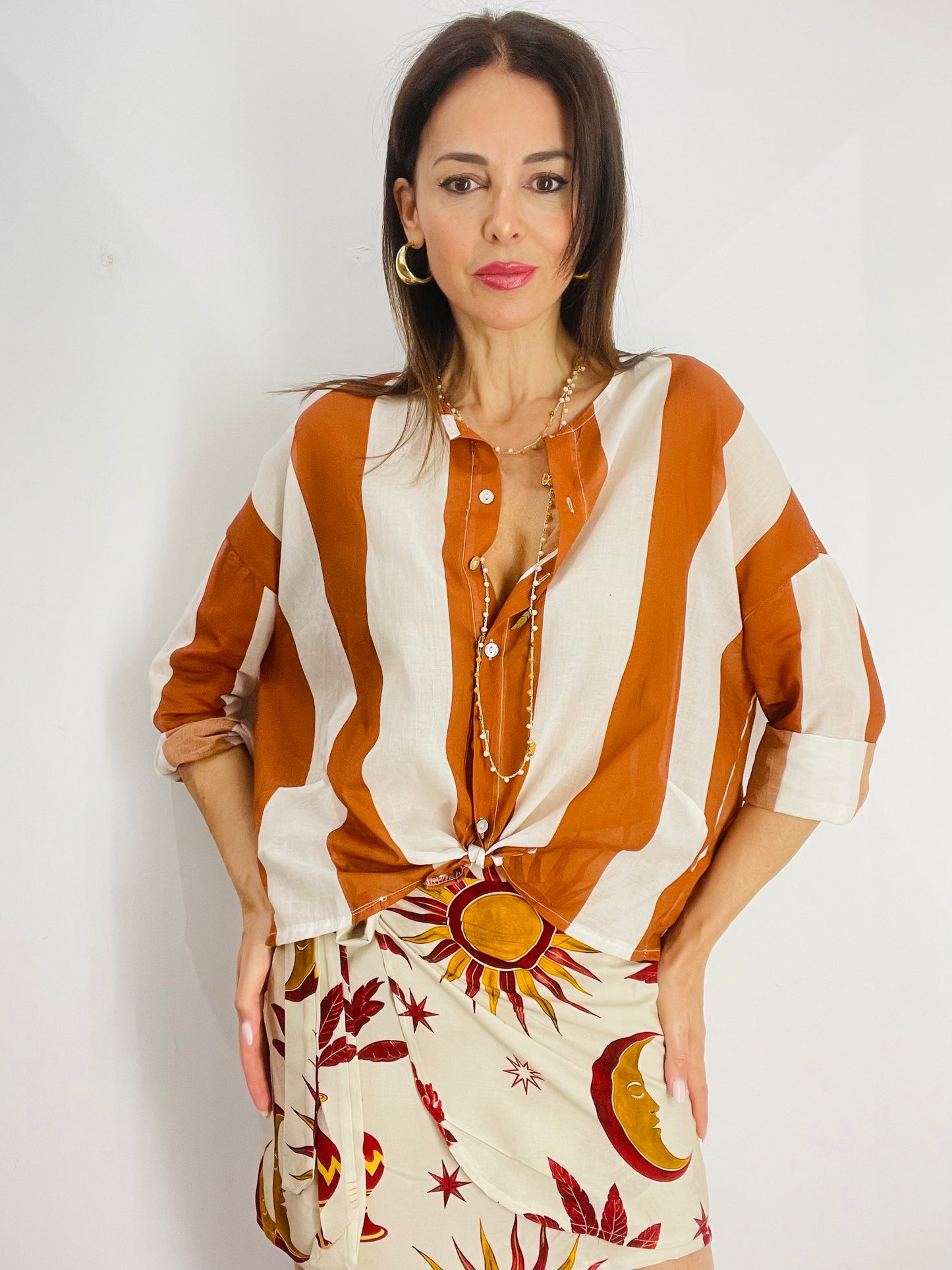 CAMICIA MUSSOLA RIGATA