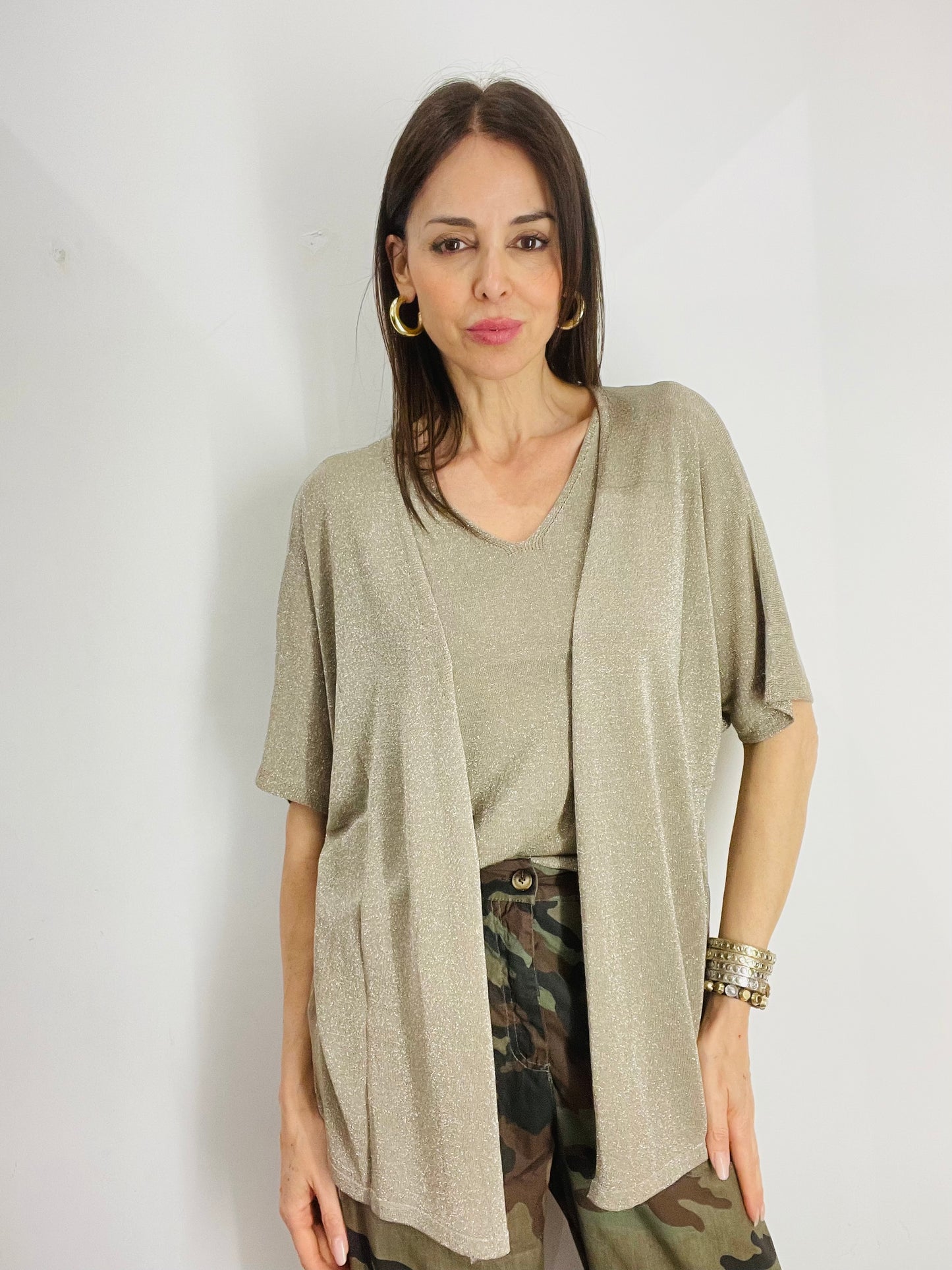 CARDIGAN LUREX