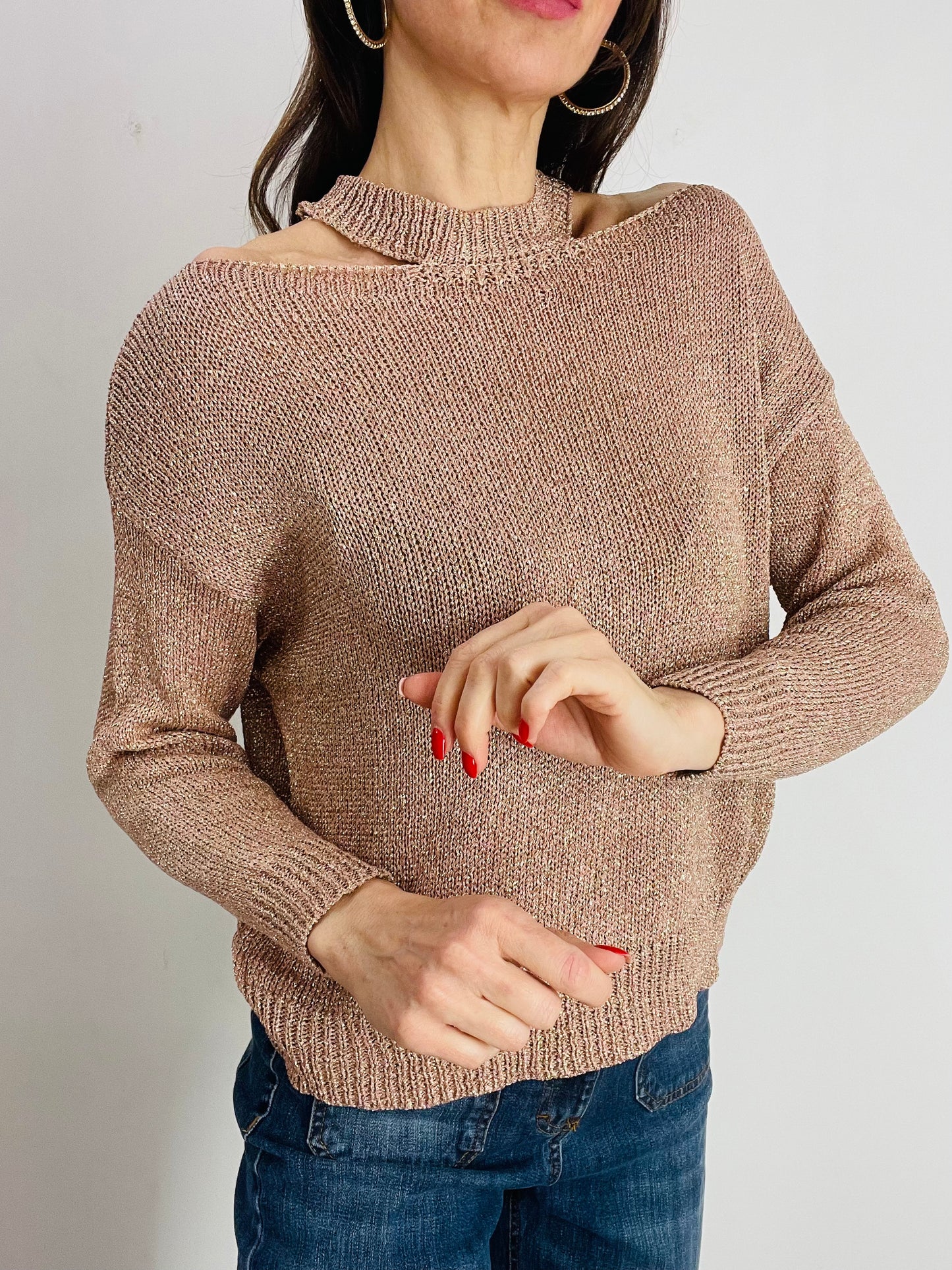 MAGLIA CUTOUT LUREX