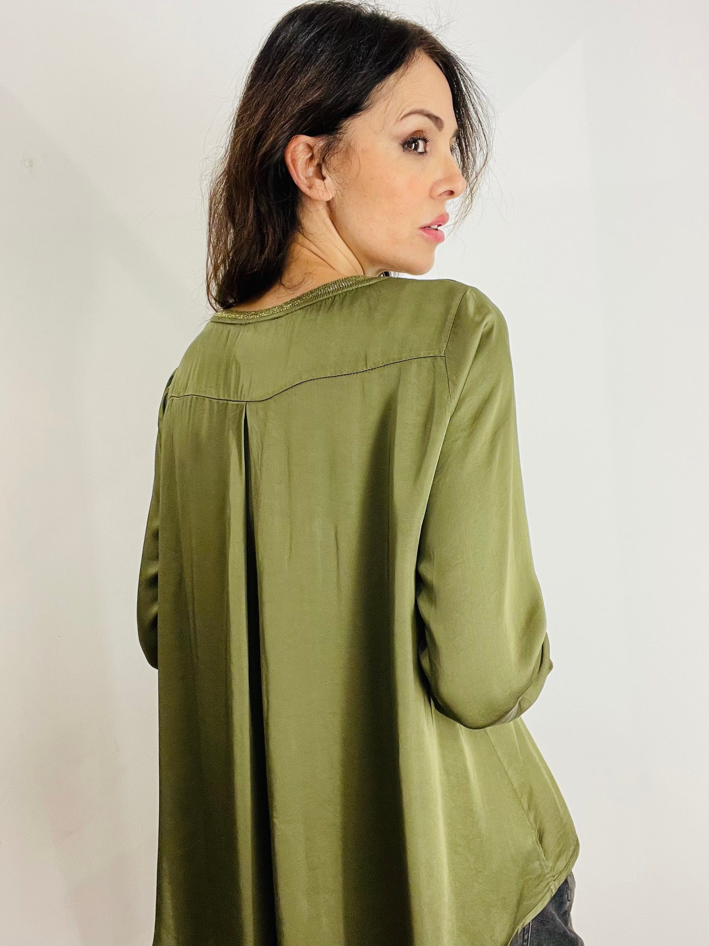 BLUSA SCOLLO LUREX