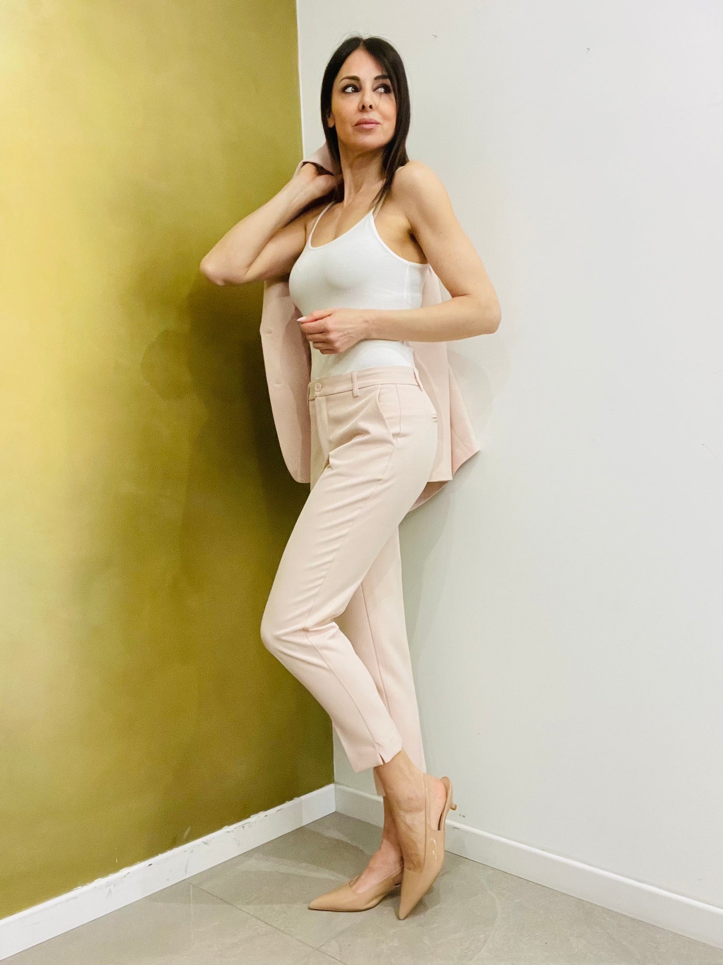 PANTALONE SIGARETTA ROSA