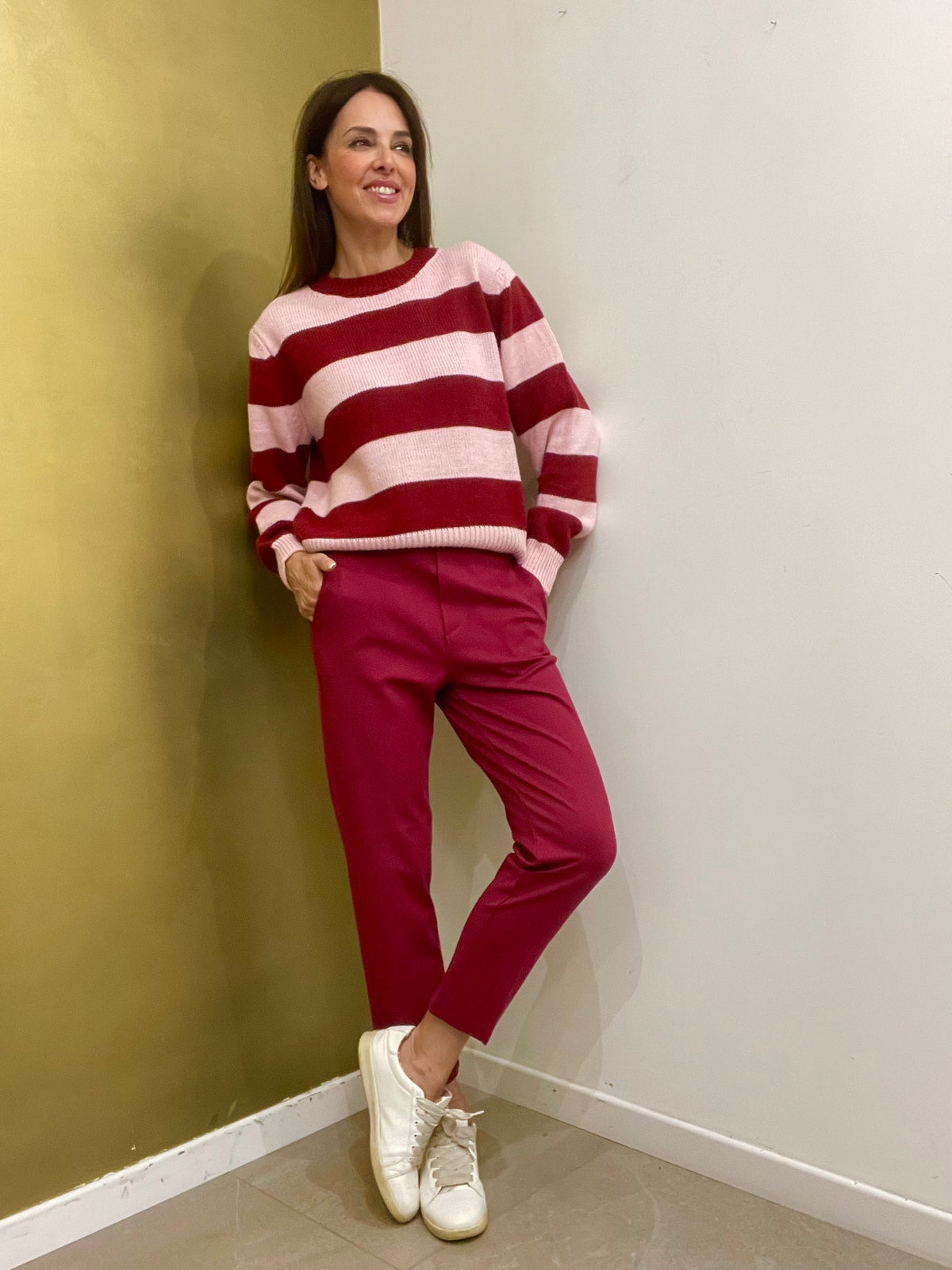 PANTALONE SIGARETTA IN PUNTO MILANO