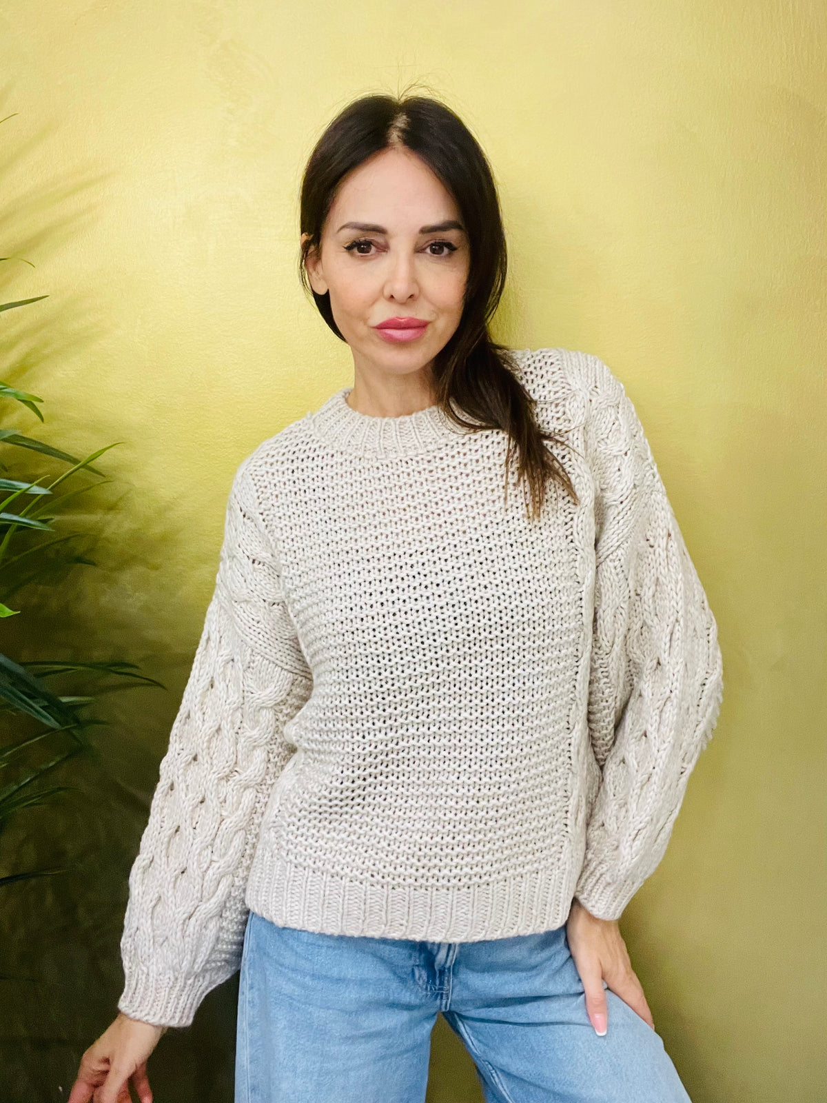 MAGLIONE TRECCE