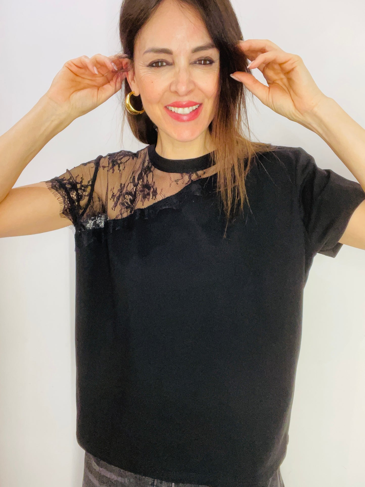 T-SHIRT INSERTO PIZZO