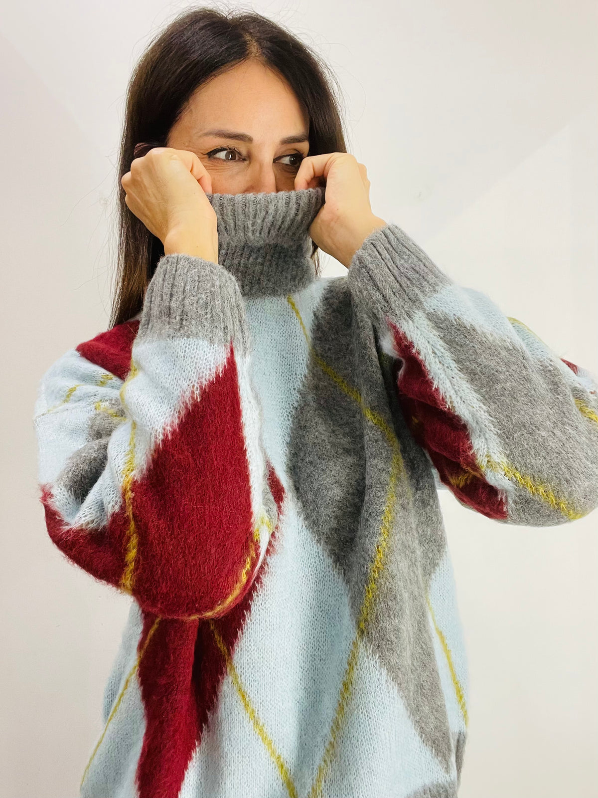 MAGLIONE DOLCEVITA ROMBI