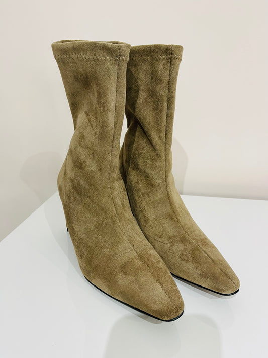 STIVALETTO CAMOSCIO ELASTICIZZATO