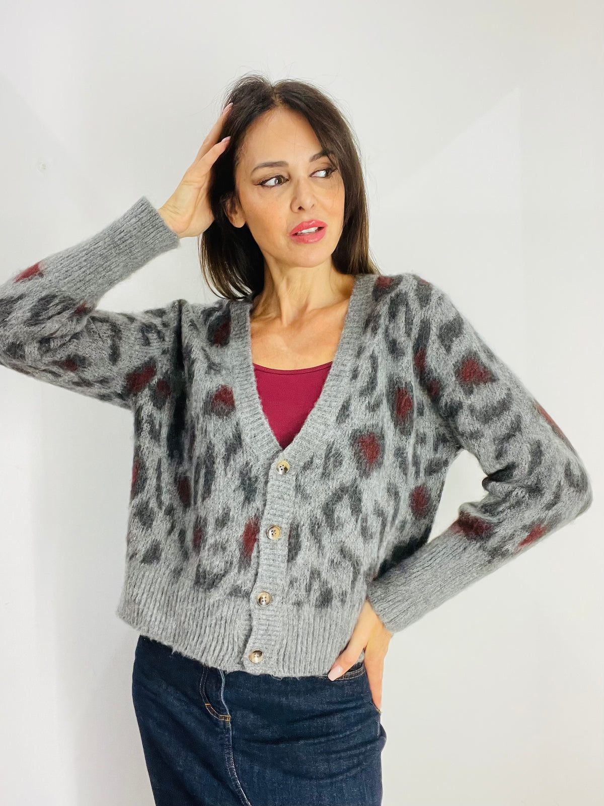 CARDIGAN MACULATO