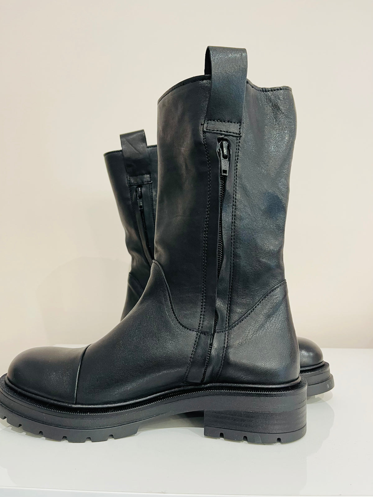STIVALE COMBAT PELLE