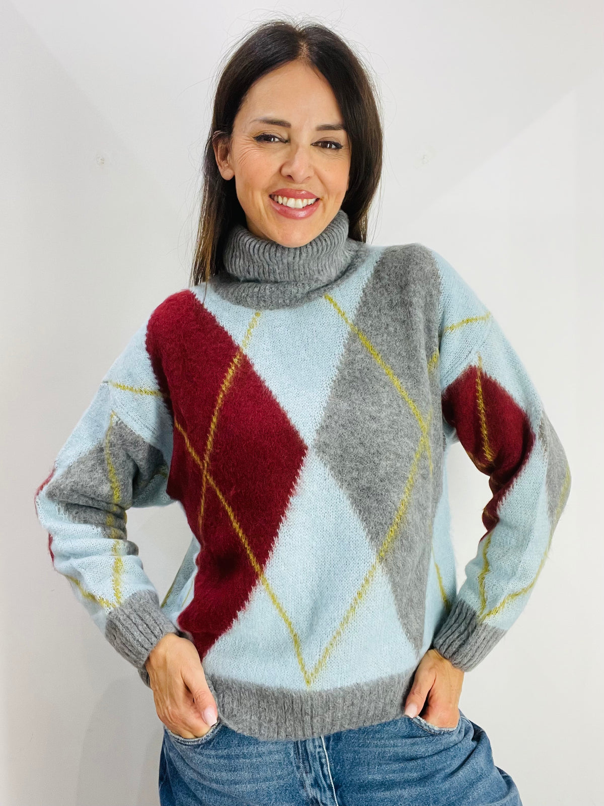 MAGLIONE DOLCEVITA ROMBI