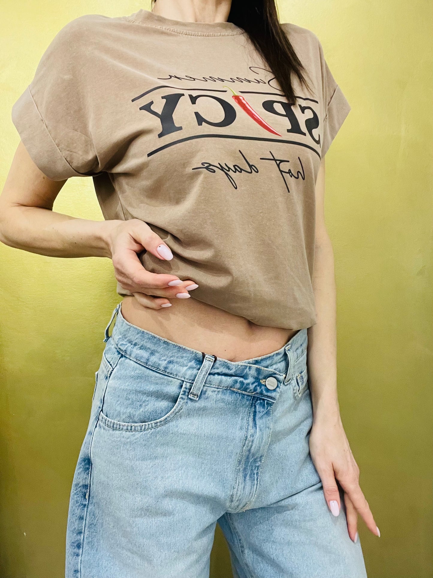 JEANS CHIUSURA DIAGONALE
