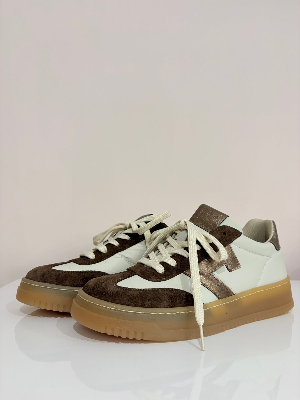 SNEAKERS IN PELLE E CAMOSCIO
