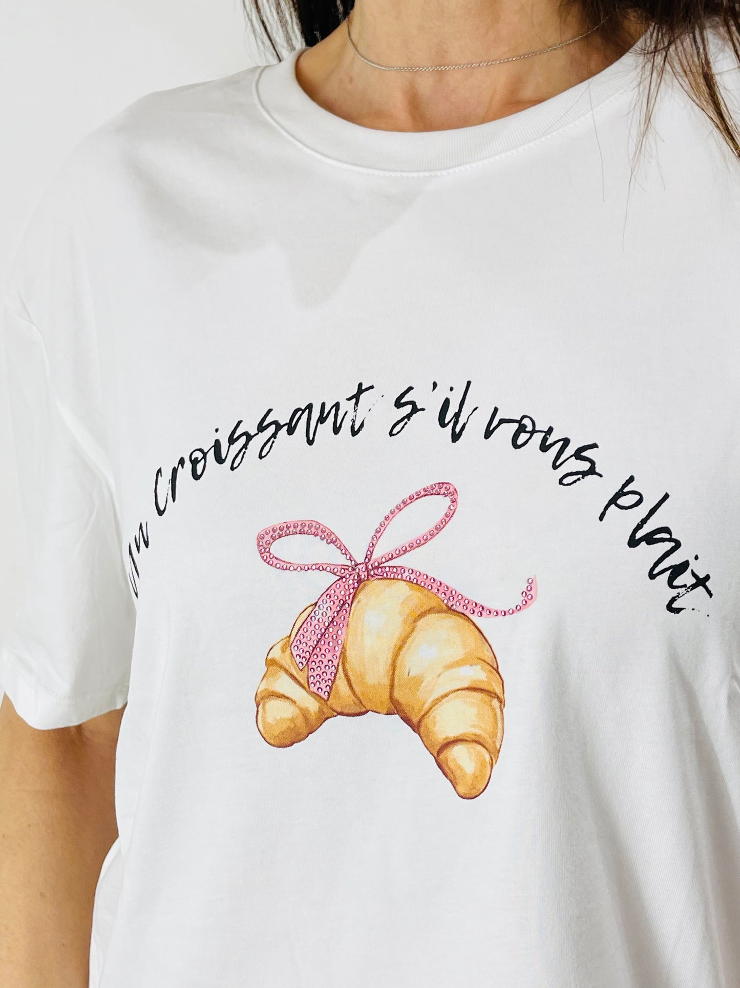 T-SHIRT STAMPA CROISSANT