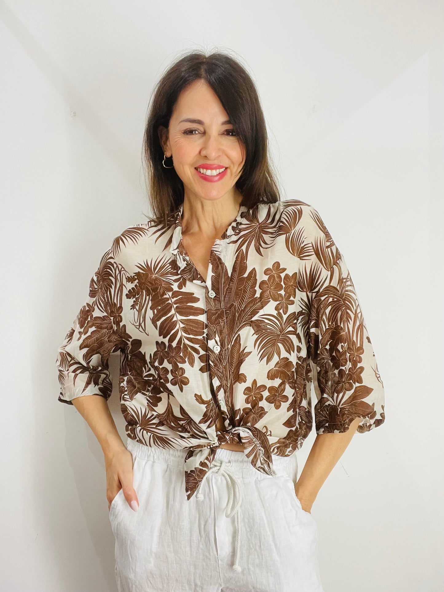 CAMICIA FANTASIA MISTO SETA
