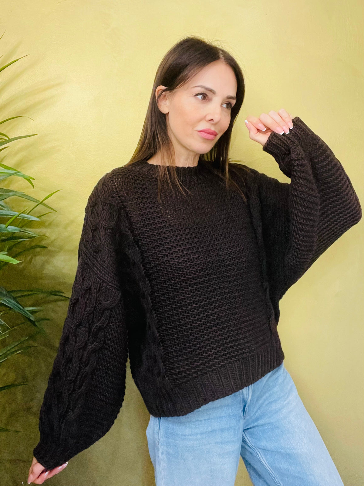 MAGLIONE TRECCE