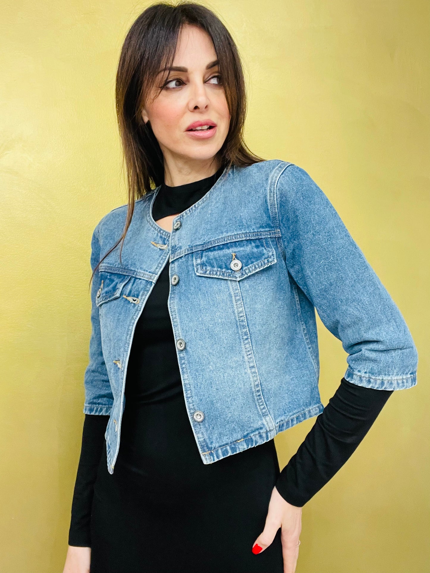 GIACCA JEANS CROP