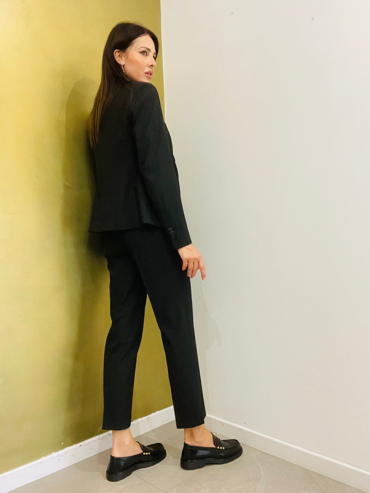 PANTALONE SIGARETTA GESSATO