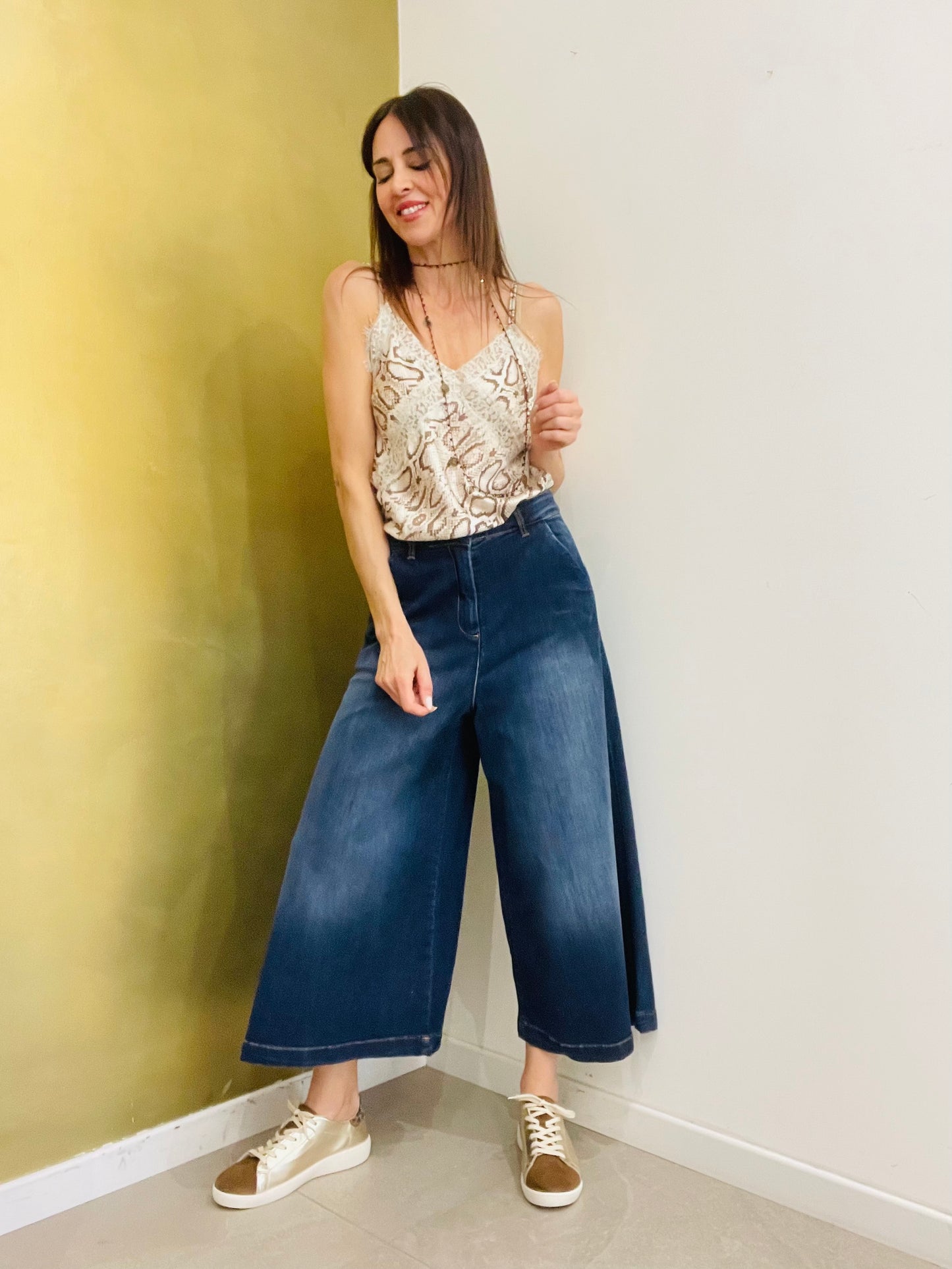 JEANS PALAZZO CULOTTE