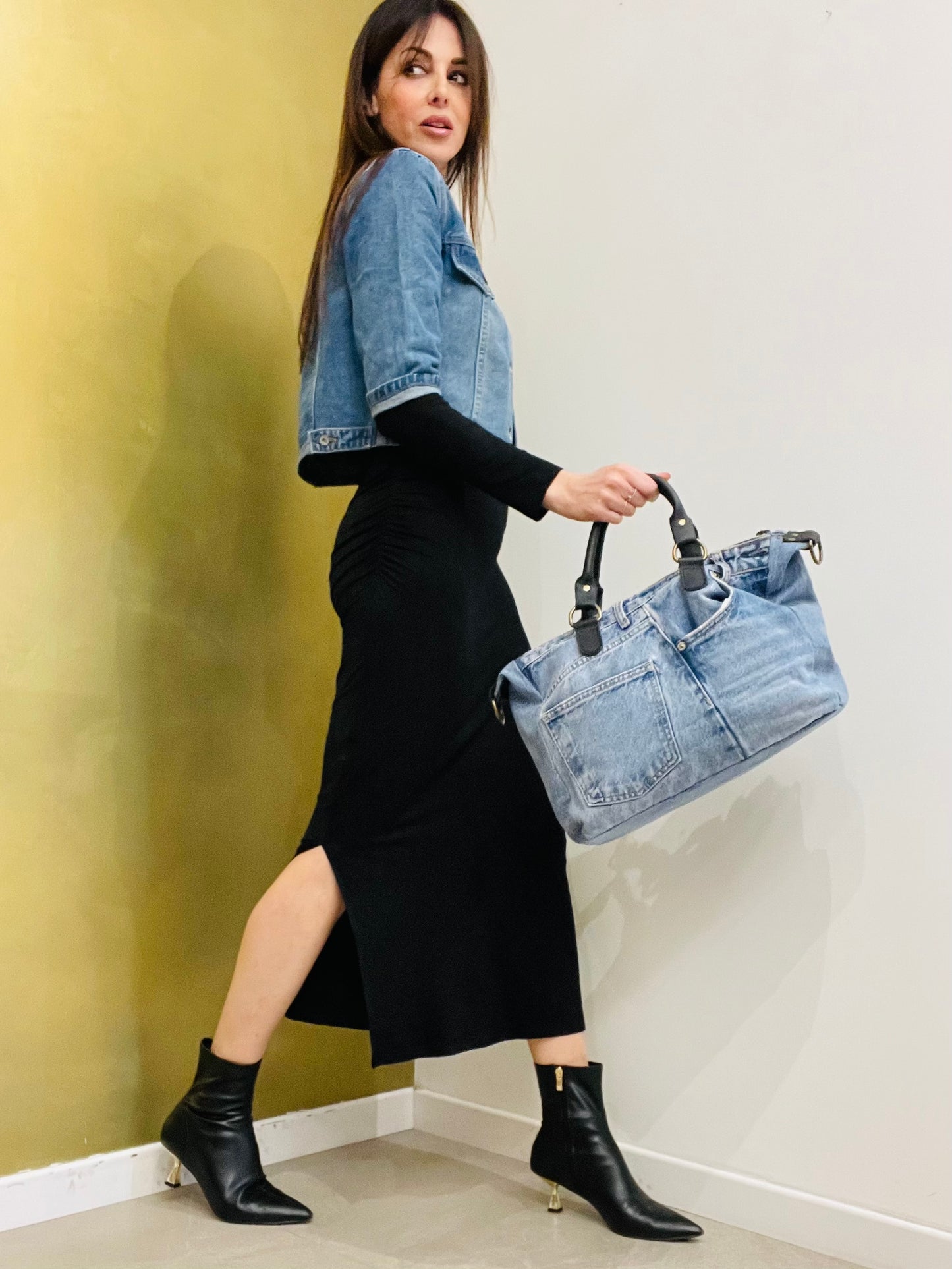 GIACCA JEANS CROP