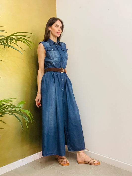 ABITO LUNGO CHAMBRAY