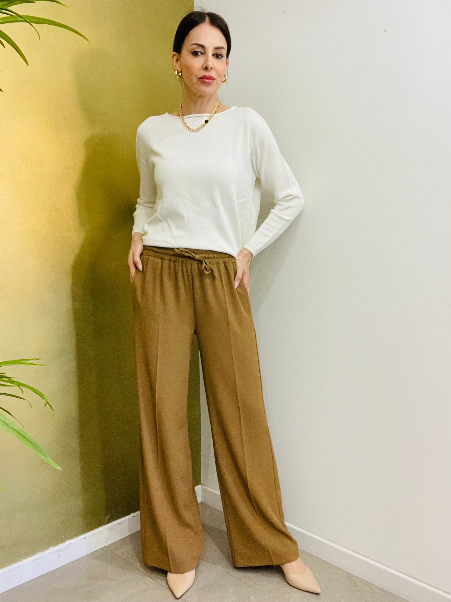 PANTALONE  FLUIDO CON COULISSE