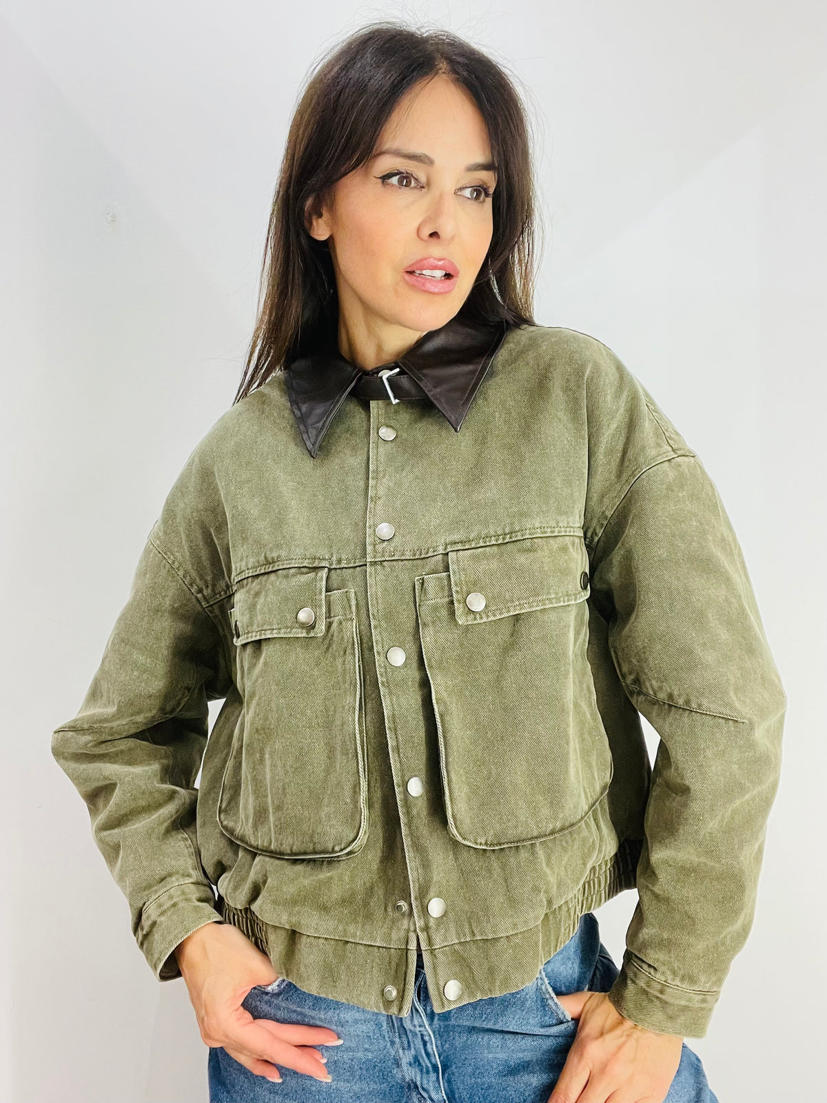 BOMBER IN DENIM