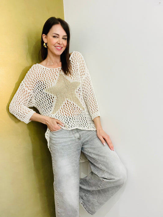 MAGLIA TRAFORATA STELLA