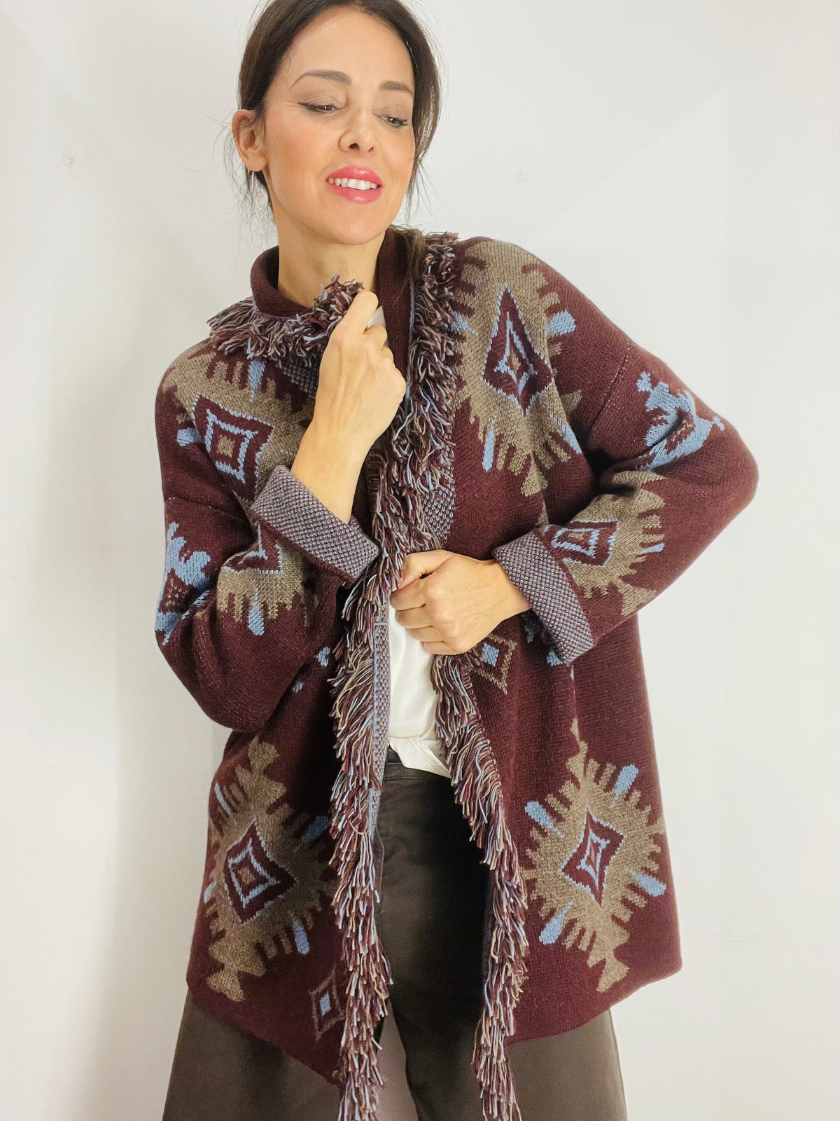 CARDIGAN ALANUI CON CINTURA