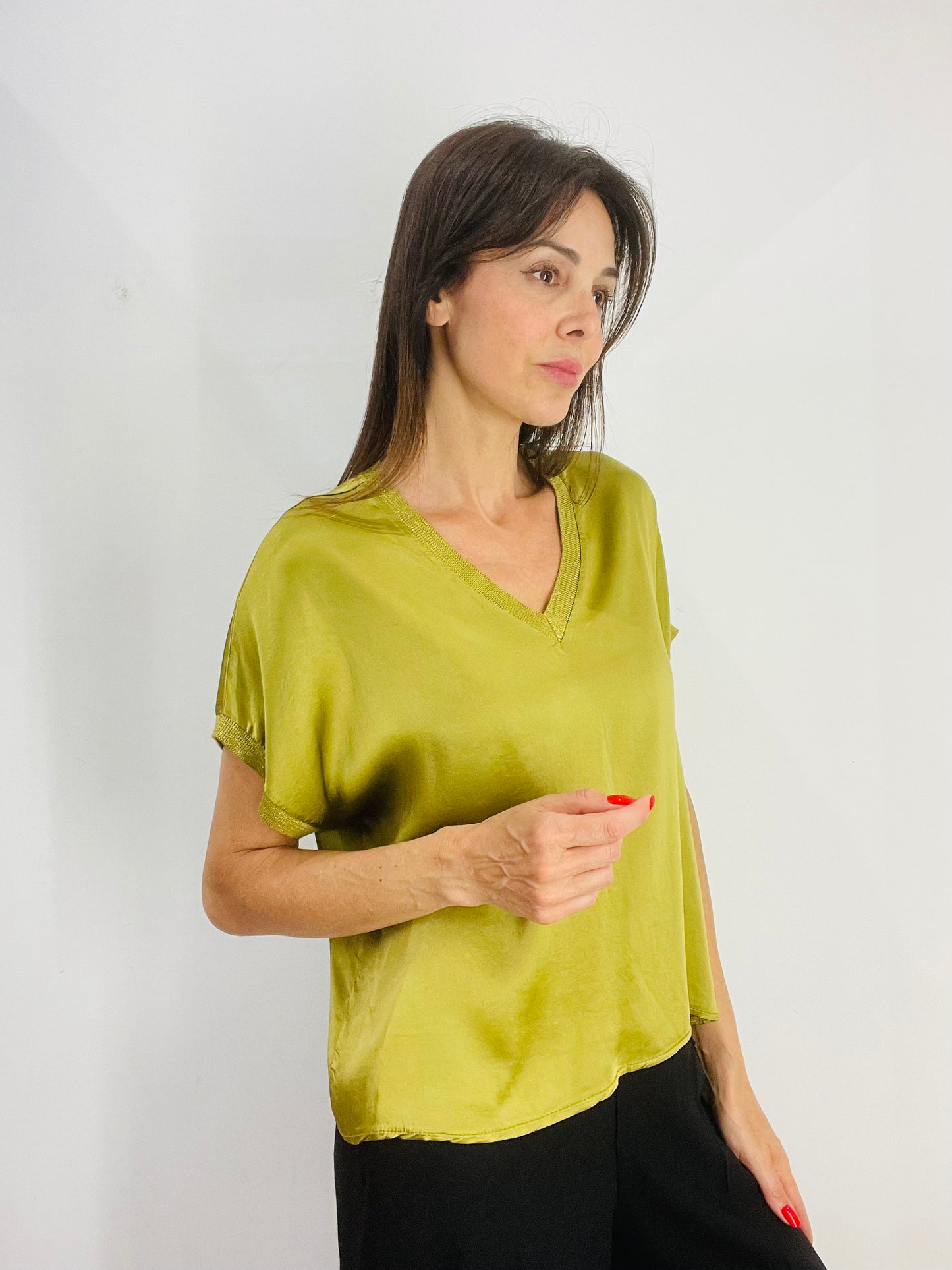 MAGLIA A V LUREX