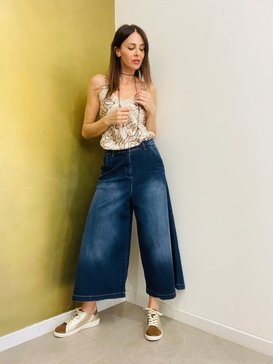 JEANS PALAZZO CULOTTE