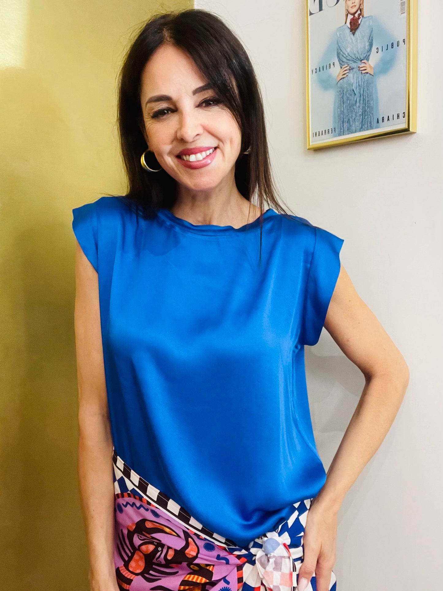 BLUSA VISCOSA CON ALETTE