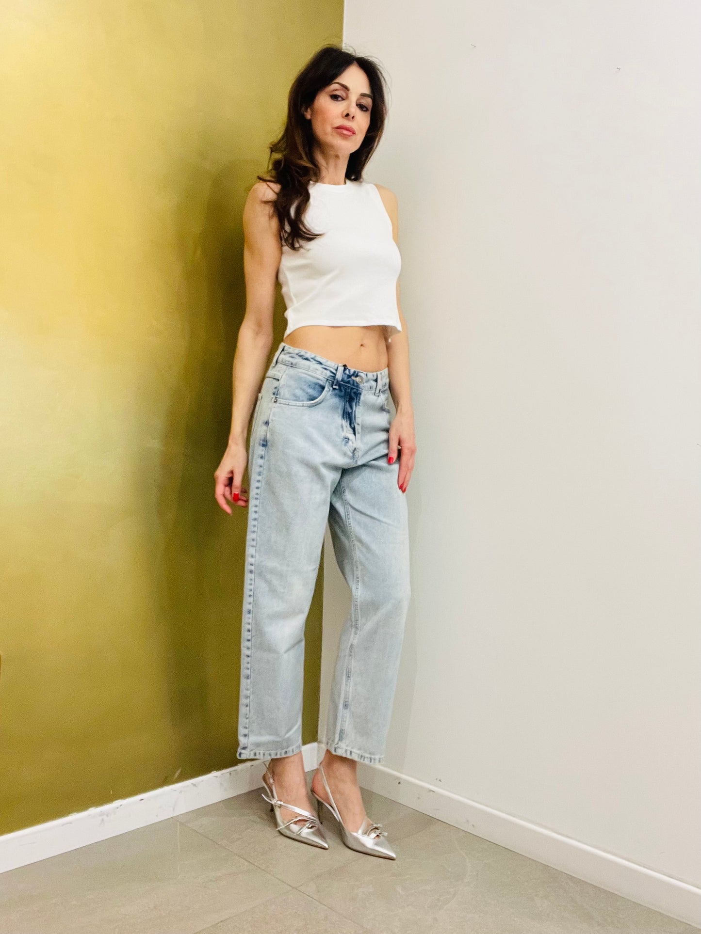 JEANS RELAX FIT TENSIONE IN