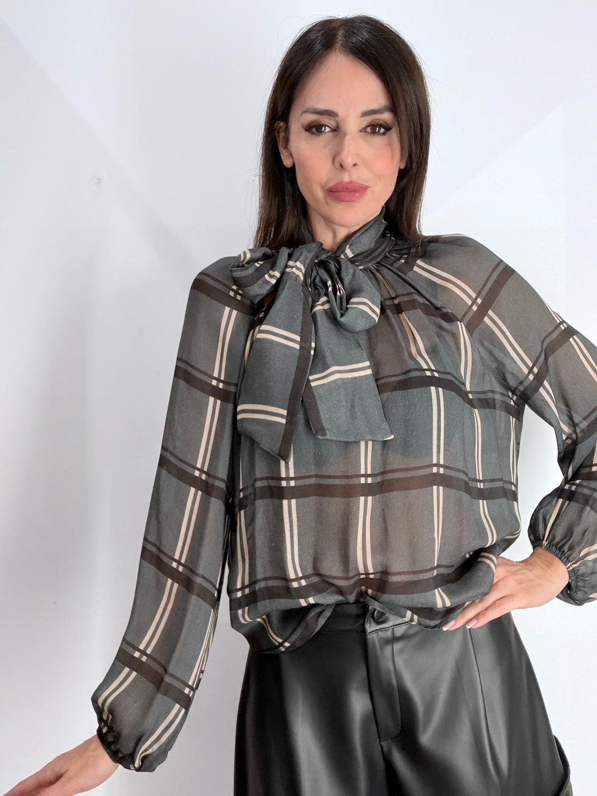 BLUSA FANTASIA CHECK