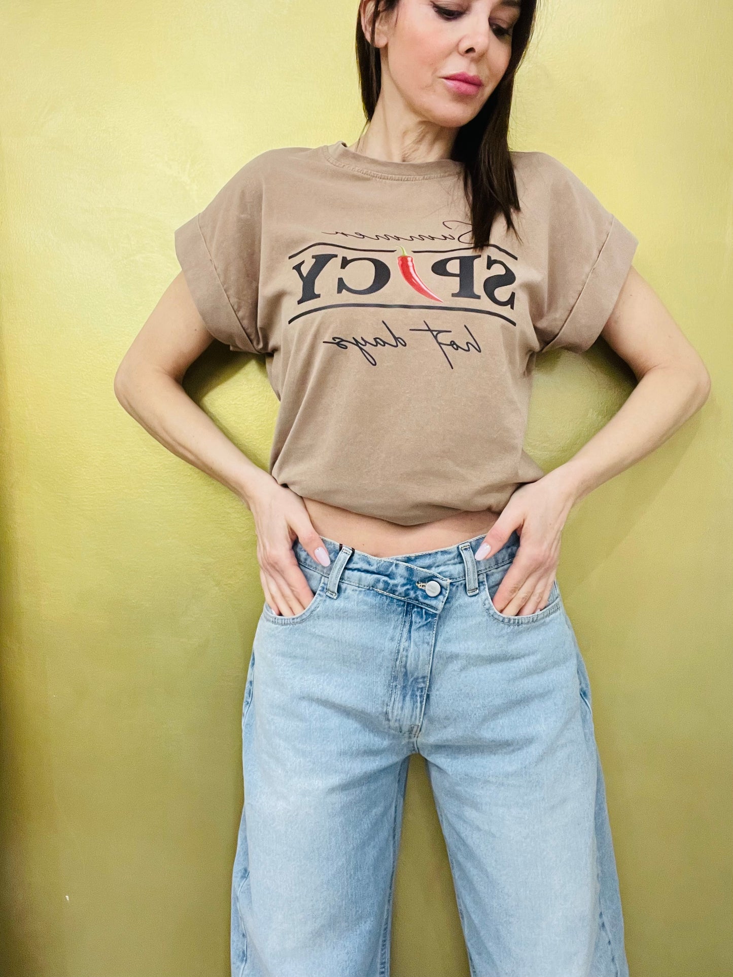 JEANS CHIUSURA DIAGONALE