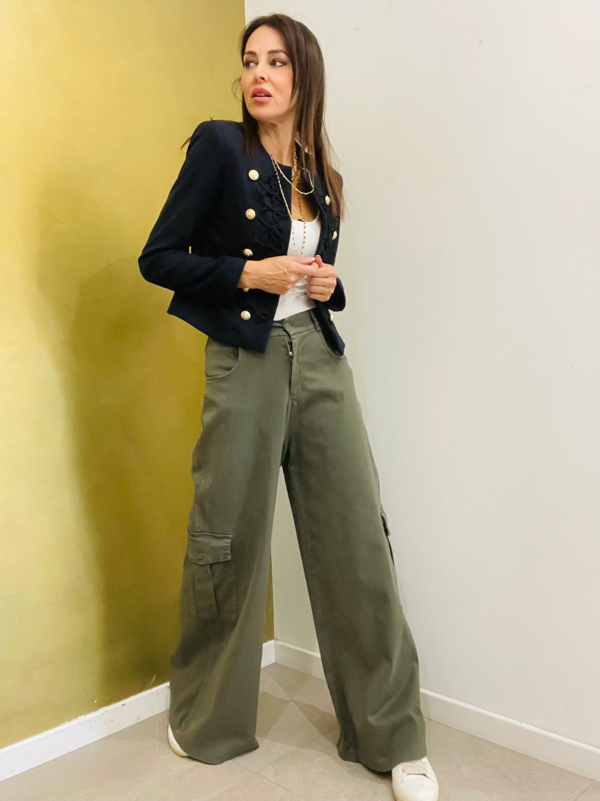 PANTALONE PALAZZO AMPIO CARGO