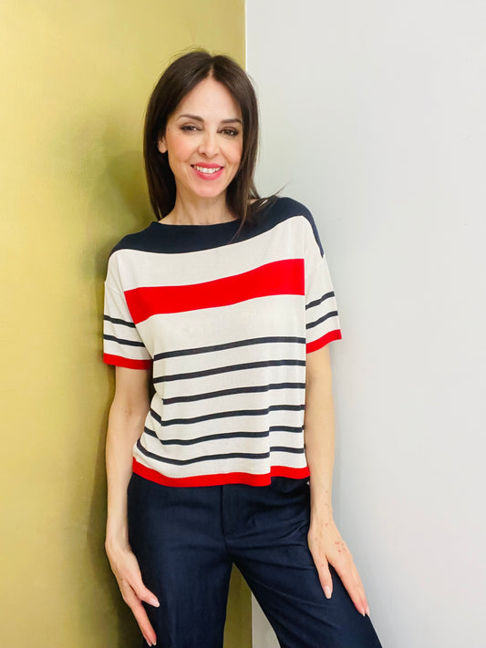 MAGLIA BARCHETTA A RIGHE