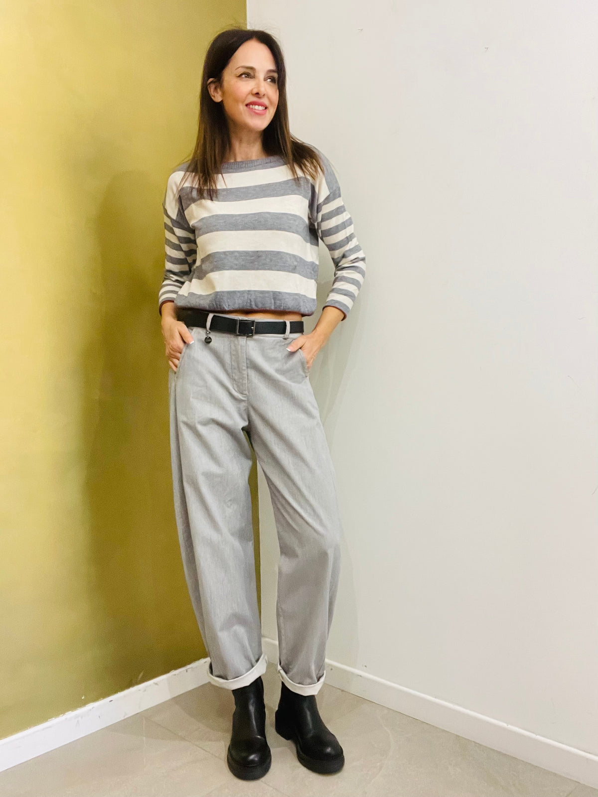 PANTALONE OVETTO GRIGIO