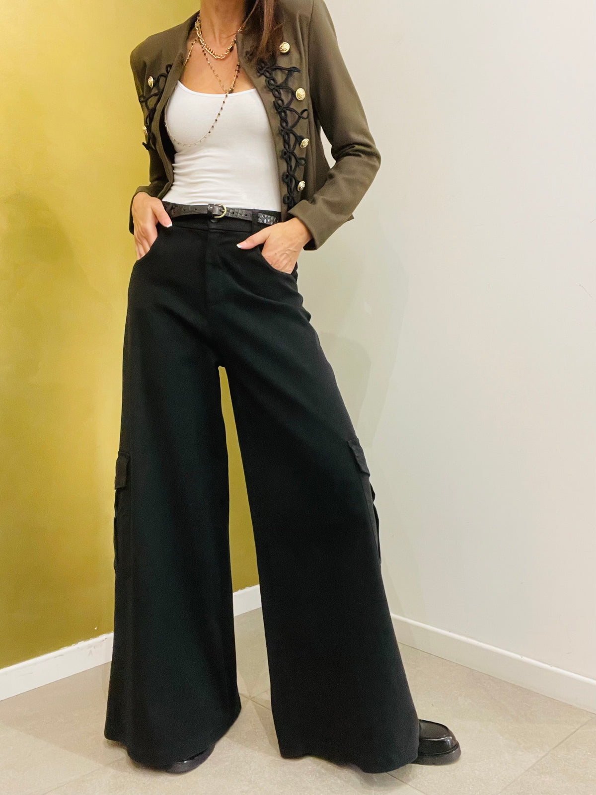 PANTALONE PALAZZO AMPIO CARGO
