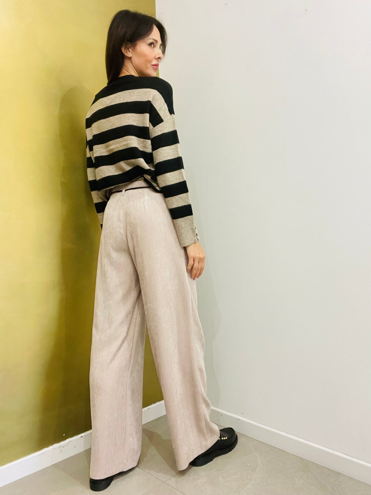 PANTALONE PALAZZO IN CINIGLIA