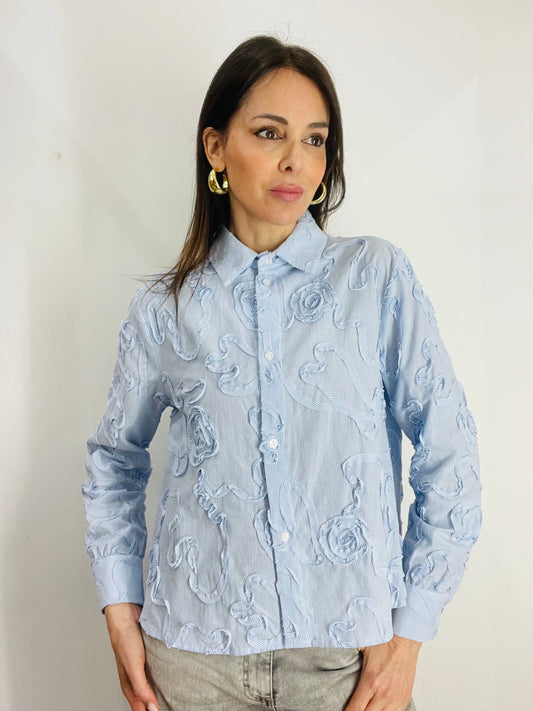 CAMICIA RICAMI FIORI