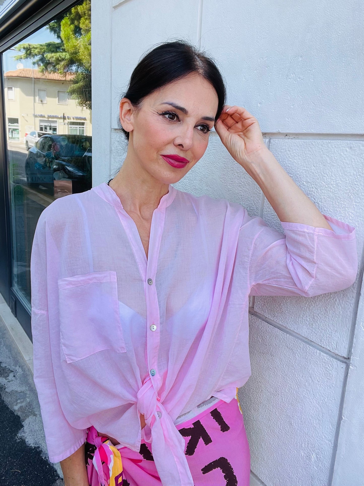 CAMICIA  MUSSOLA TASCHINO MOTEL