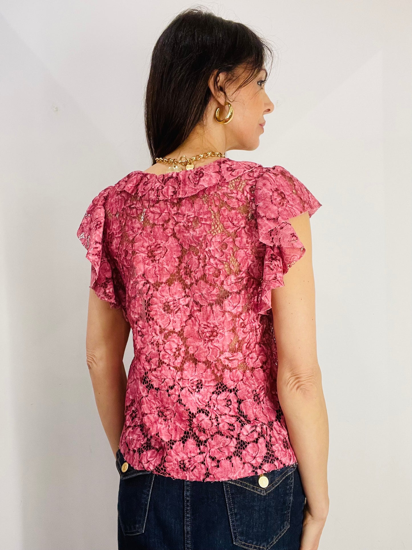 MAGLIA MACRAMÈ VOLANT