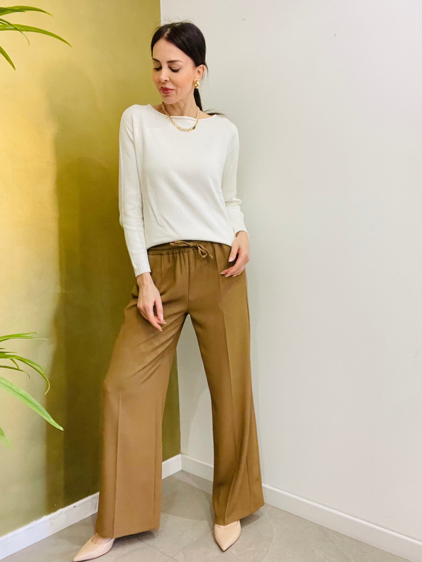 PANTALONE  FLUIDO CON COULISSE