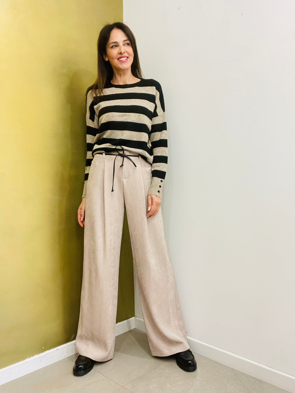 PANTALONE PALAZZO IN CINIGLIA