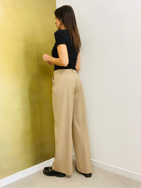 PANTALONE DRITTO GESSATO